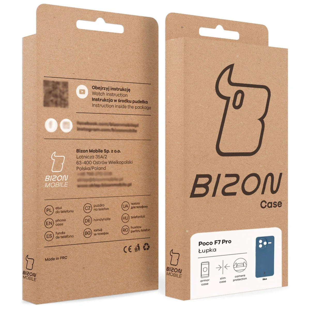 Handyhülle für Xiaomi Poco F7 Pro, Bizon Case Lupka, Blau