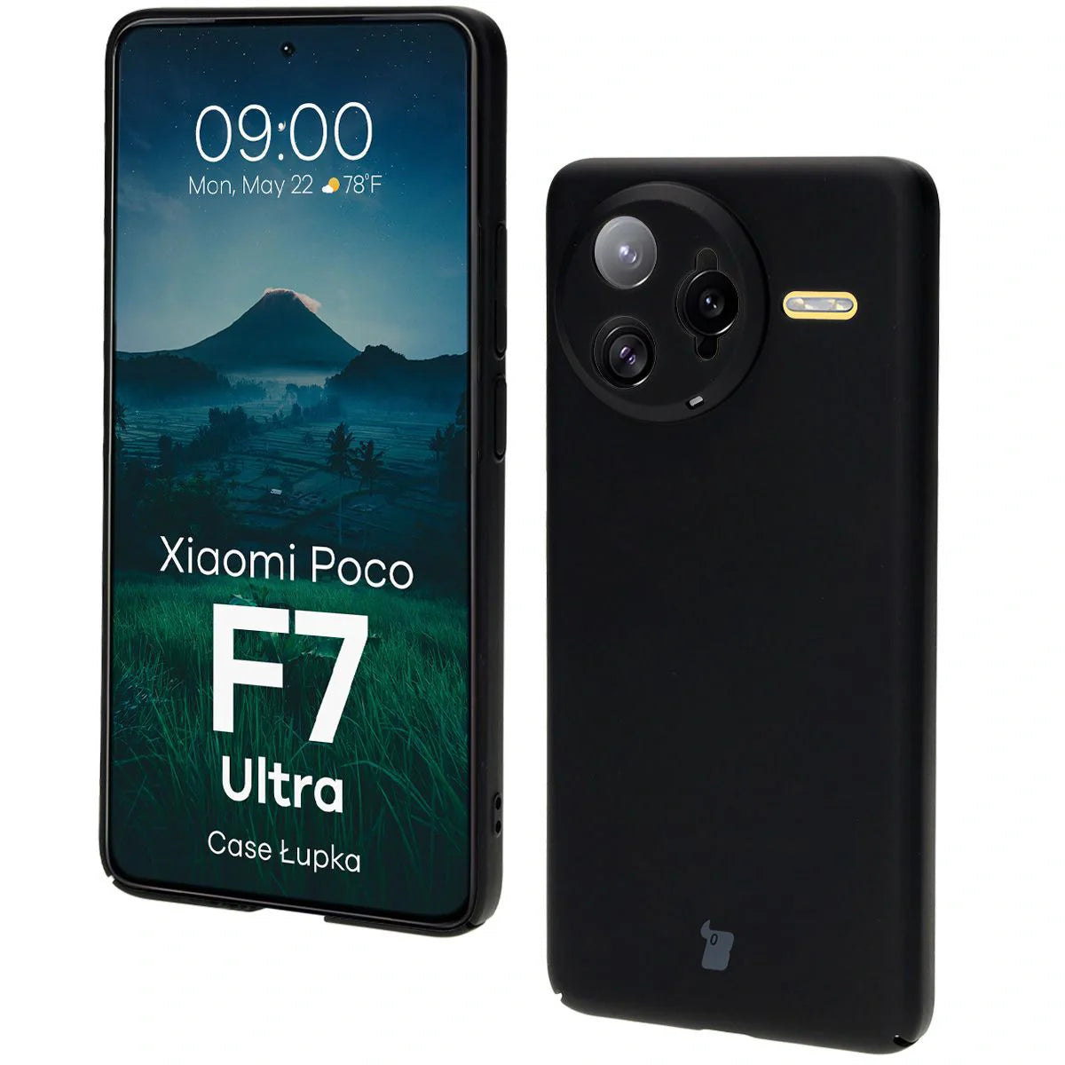 Handyhülle für Xiaomi Poco F7 Ultra, Bizon Case Lupka, Schwarz