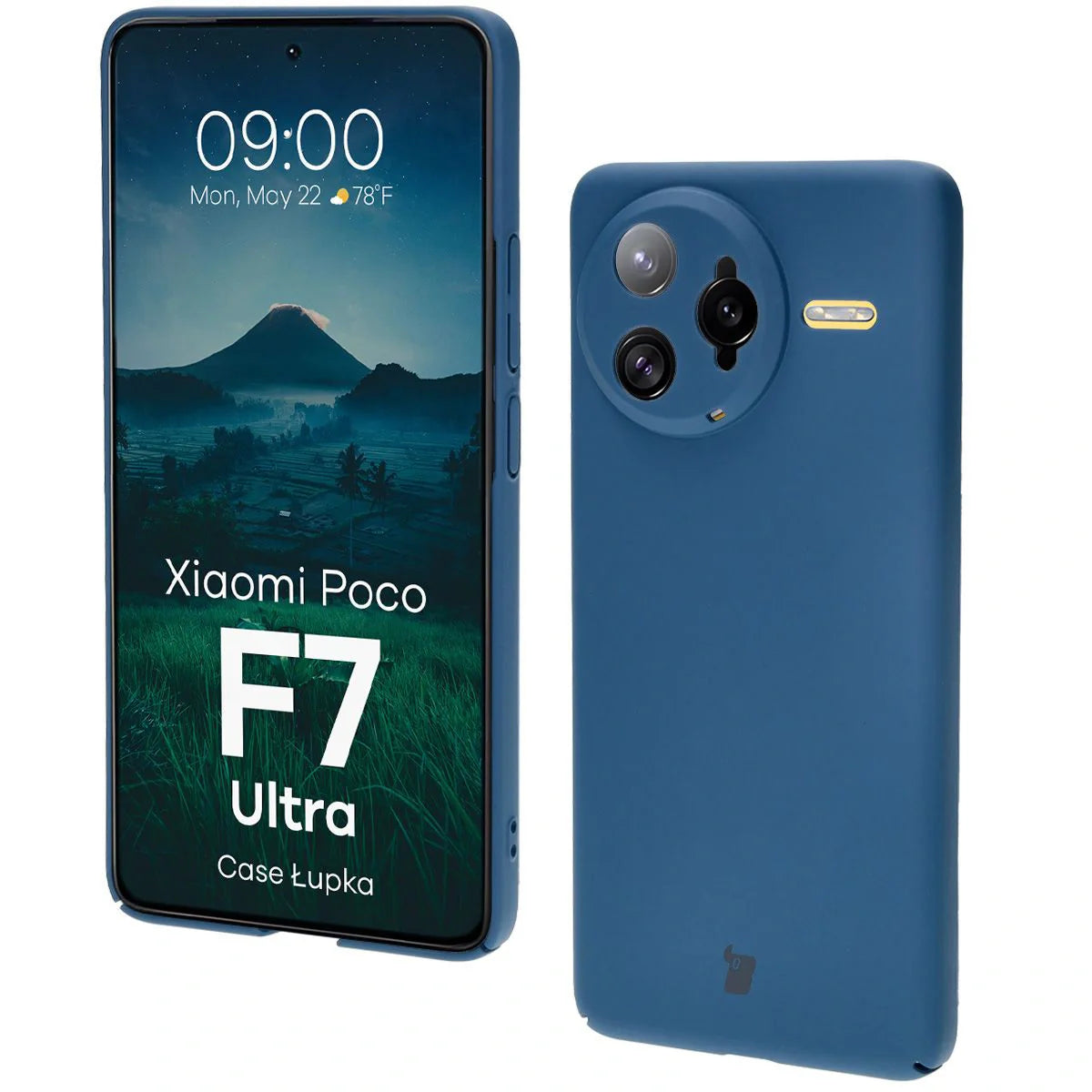Handyhülle für Xiaomi Poco F7 Ultra, Bizon Case Lupka, Blau