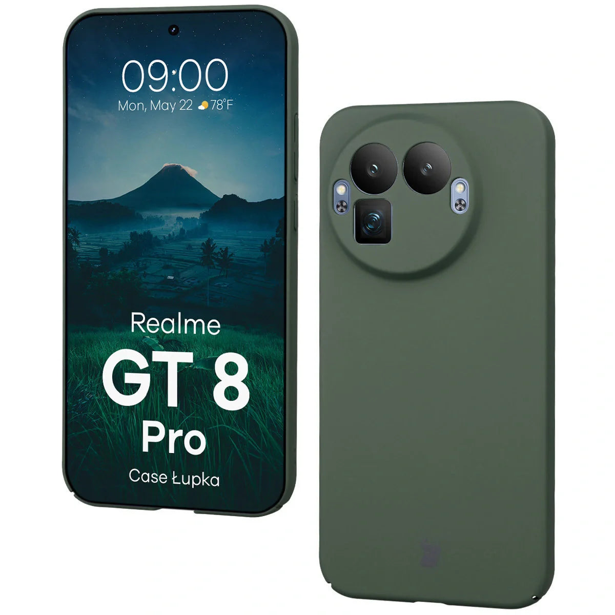 Handyhülle für Realme GT 8 Pro, Bizon Case Lupka, Grün