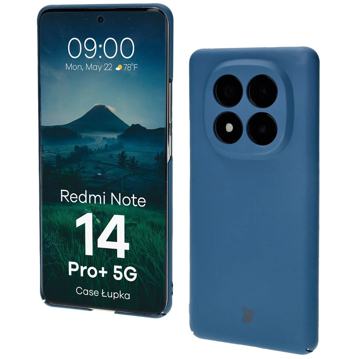 Handyhülle für Xiaomi Redmi Note 14 Pro Plus 5G, Bizon Case Lupka, Blau