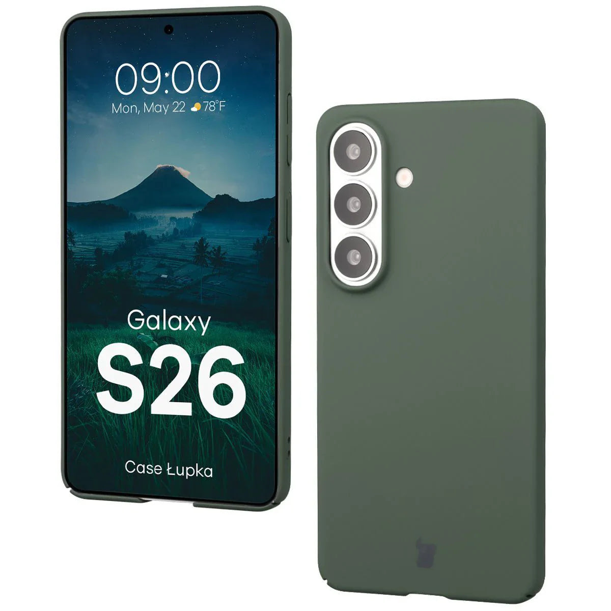 Handyhülle für Galaxy S26, Bizon Case Lupka, Grün