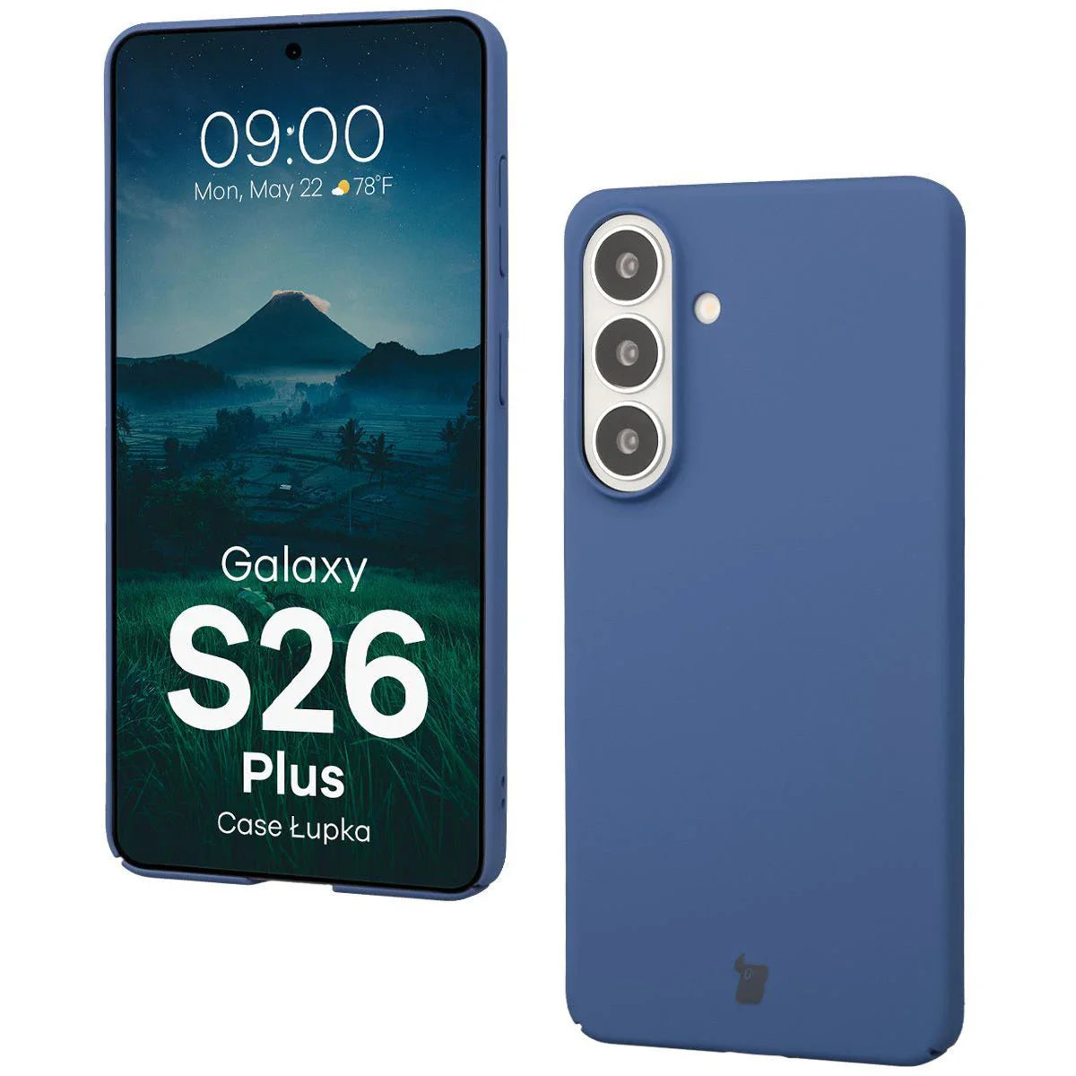 Handyhülle für Galaxy S26 Plus, Bizon Case Lupka, Blau