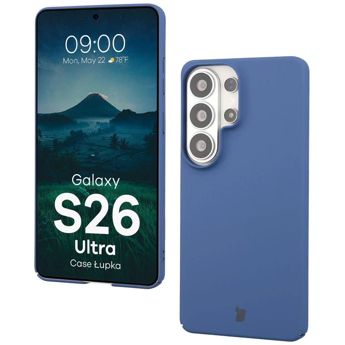 Handyhülle für Galaxy S26 Ultra, Bizon Case Lupka, Blau