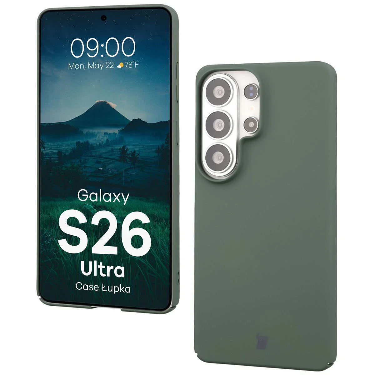 Handyhülle für Galaxy S26 Ultra, Bizon Case Lupka, Grün