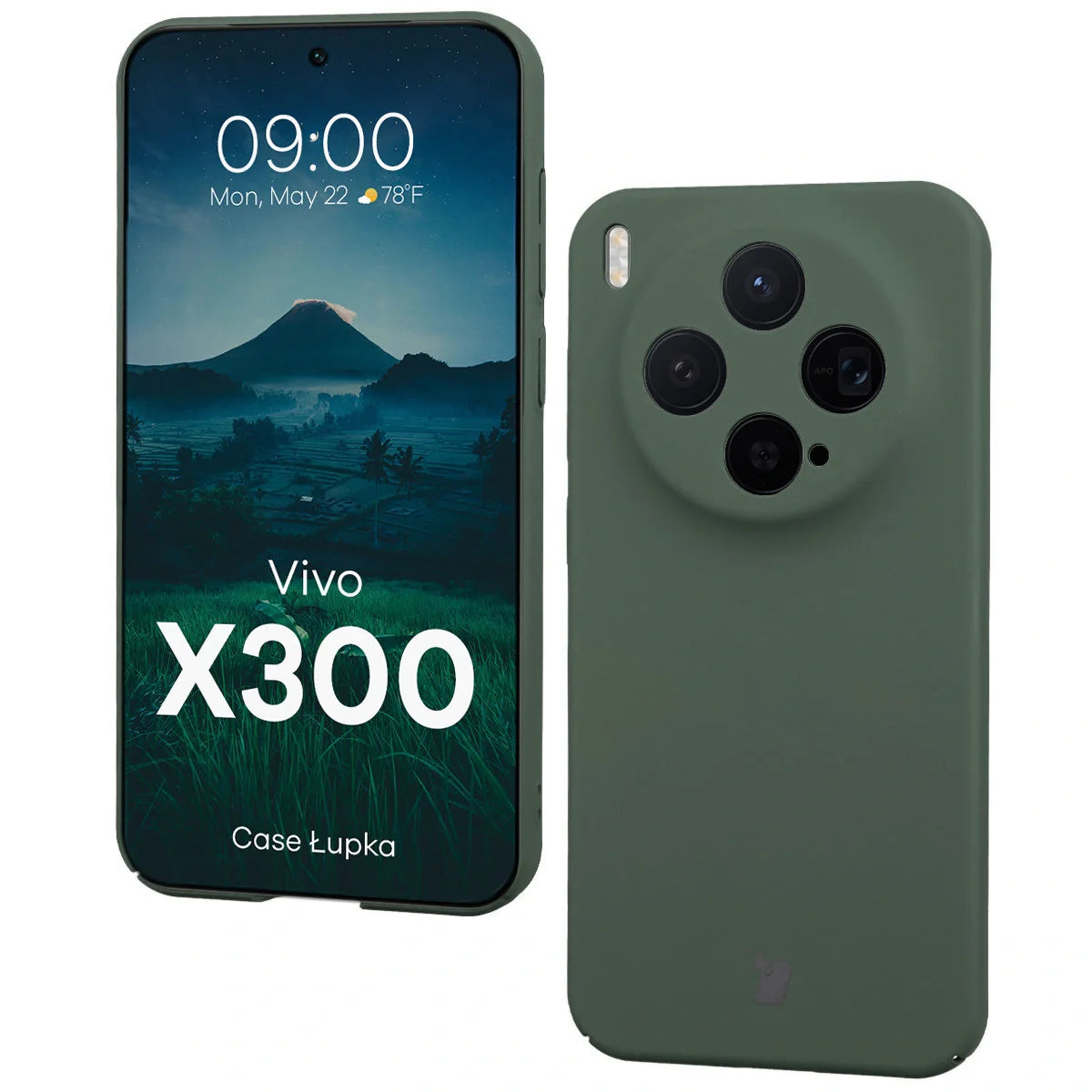 Handyhülle für Vivo X300, Bizon Case Lupka, Grün