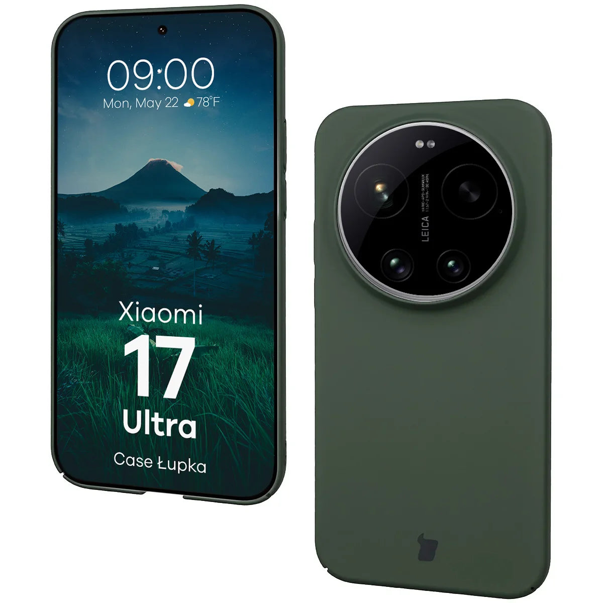 Handyhülle für Xiaomi 17 Ultra, Bizon Case Lupka, Grün