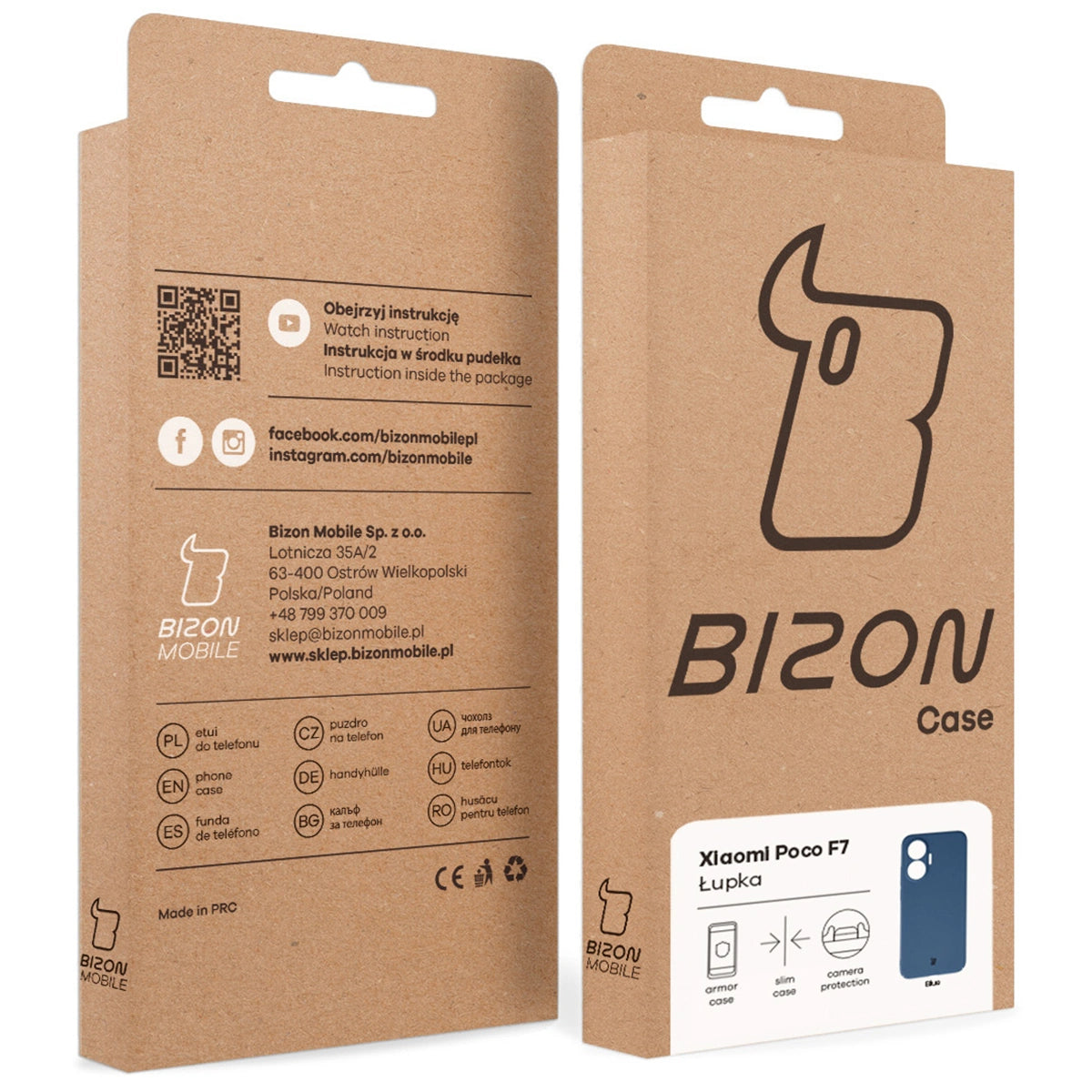 Handyhülle für Xiaomi POCO F7, Bizon Case Lupka, Blau