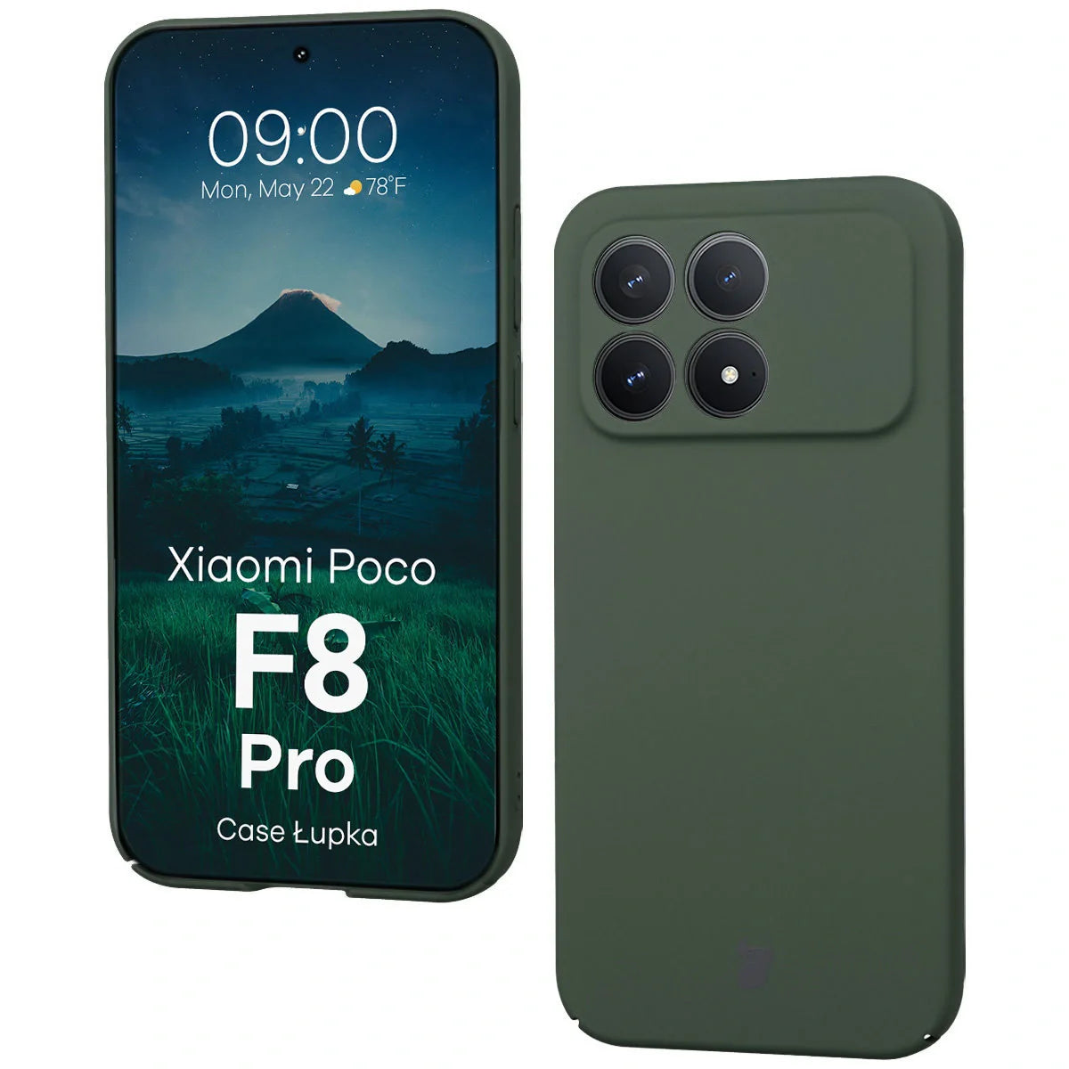 Handyhülle für Xiaomi POCO F8 Pro, Bizon Case Lupka, Grün