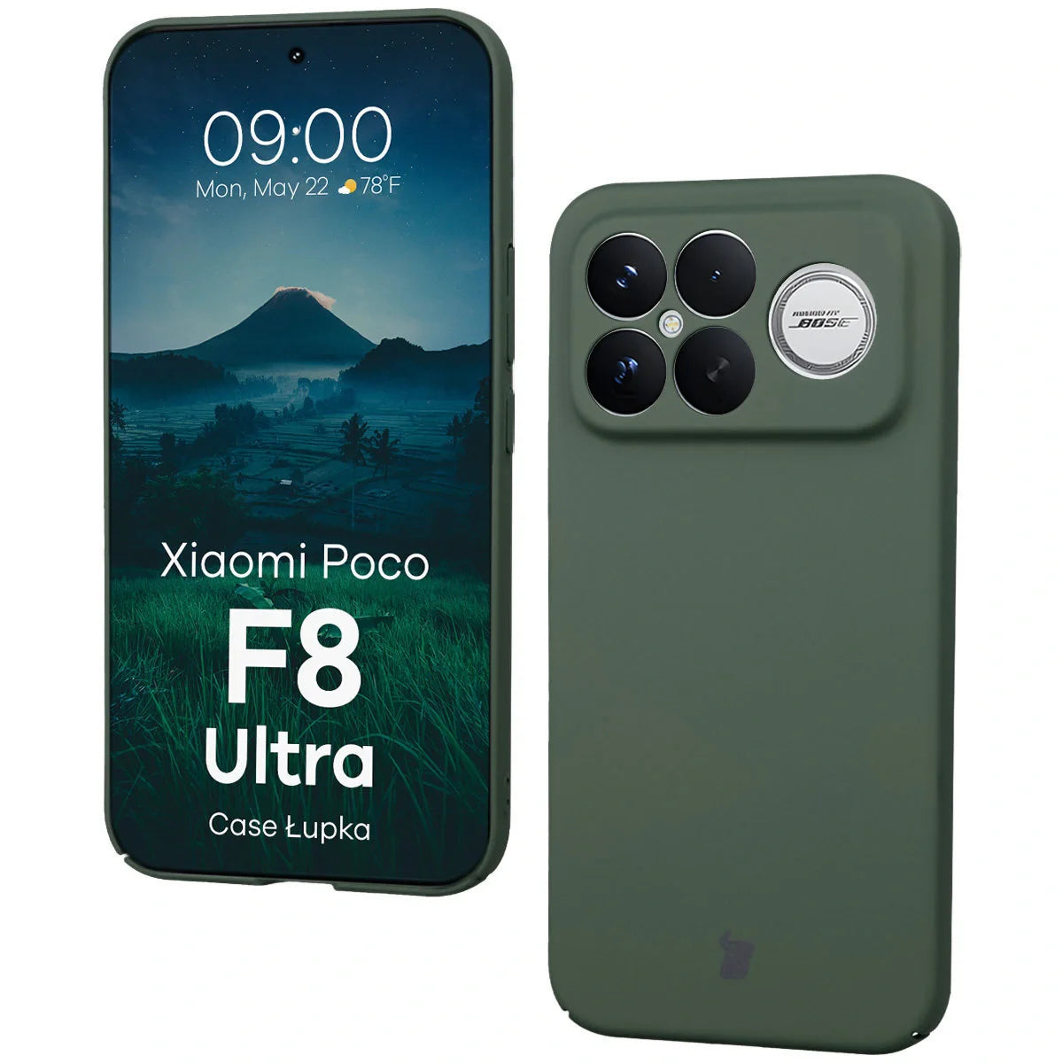 Handyhülle für Xiaomi POCO F8 Ultra, Bizon Case Lupka, Grün