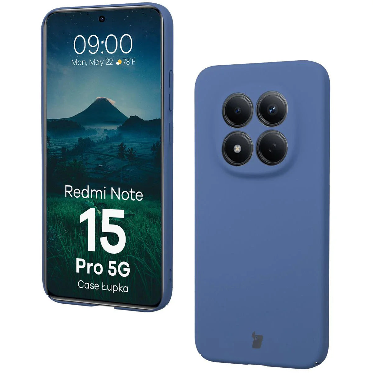 Handyhülle für Xiaomi Redmi Note 15 Pro 5G, Bizon Case Lupka, Blau