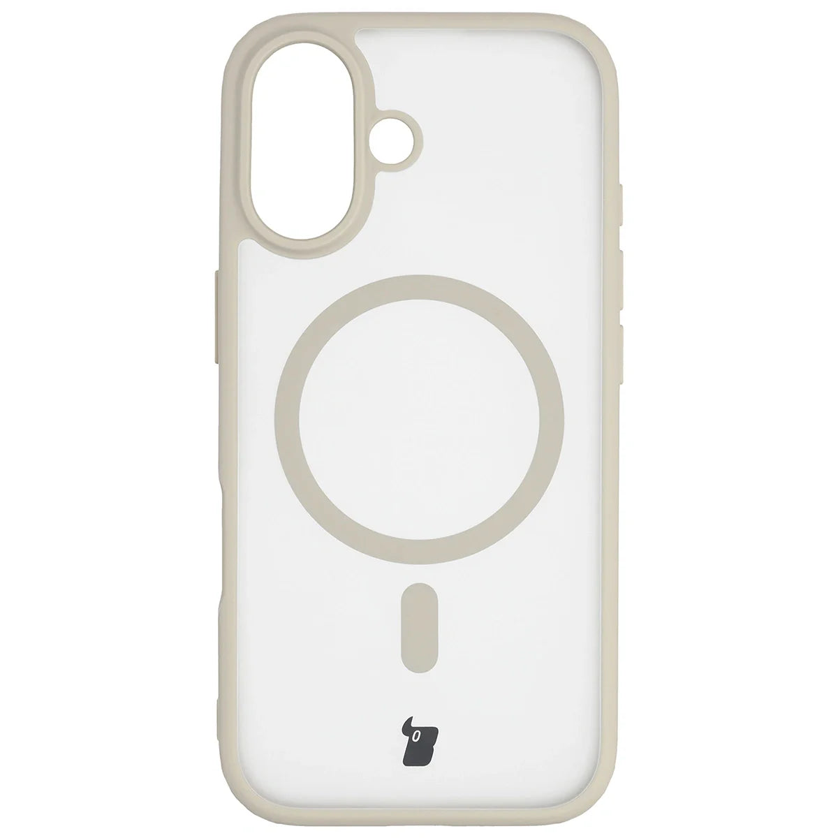 Handyhülle mit Magnetring für iPhone 17, Bizon Case MatteO, Getönt-Beige