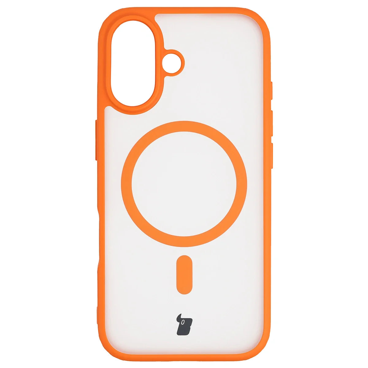 Handyhülle mit Magnetring für iPhone 17, Bizon Case MatteO, Getönt-Orange