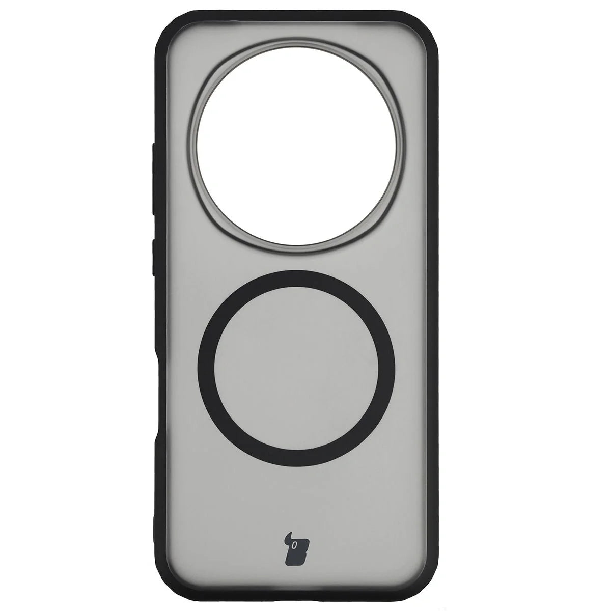 Handyhülle mit Magnetring für Honor Magic8 Pro, Bizon Case MatteO, Getönt-Schwarz