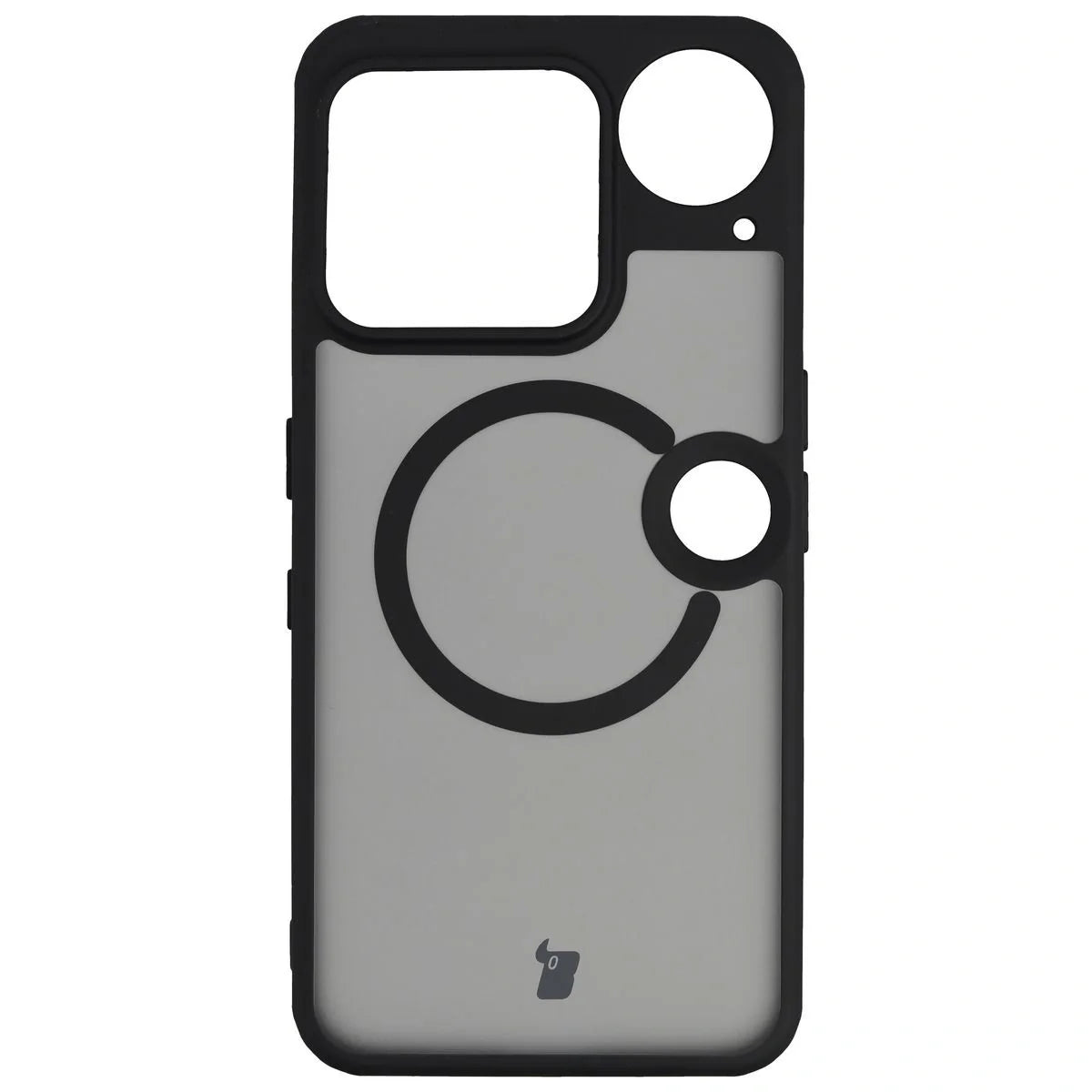 Handyhülle mit Magnetring für Nothing Phone (3), Bizon Case MatteO, Getönt-Schwarz