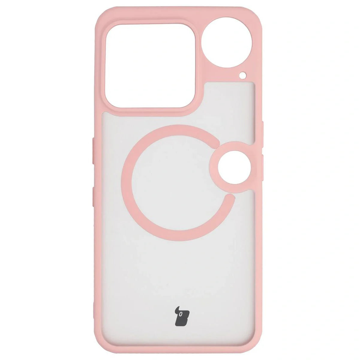 Handyhülle mit Magnetring für Nothing Phone (3), Bizon Case MatteO, Getönt-Hellrosa