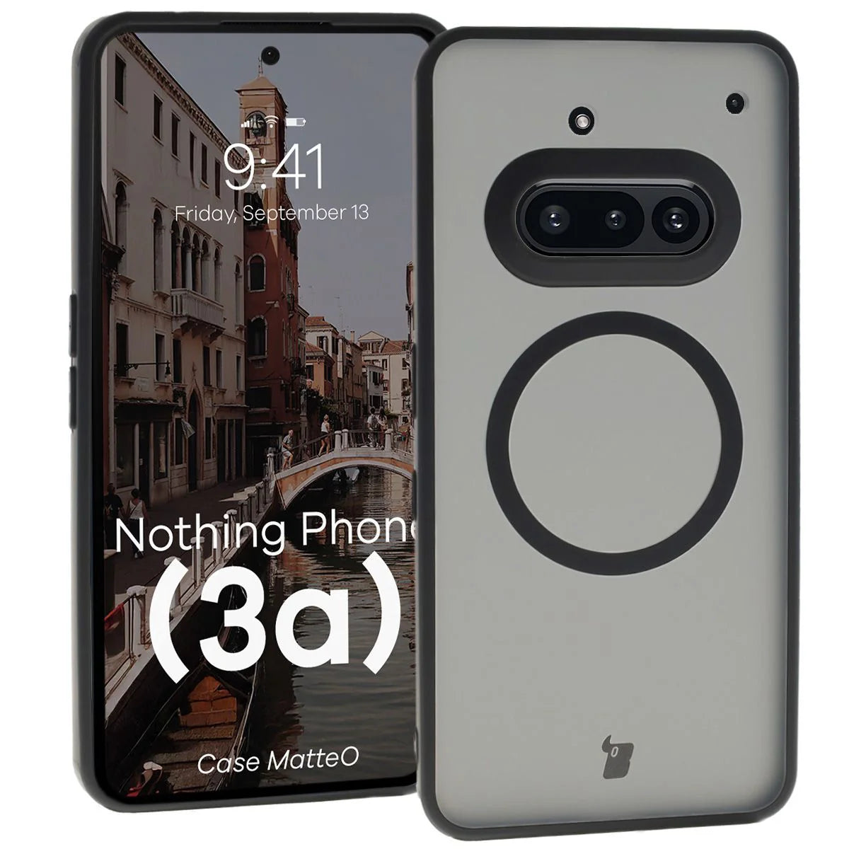 Handyhülle mit Magnetring für Nothing Phone (3a), Bizon Case MatteO, G