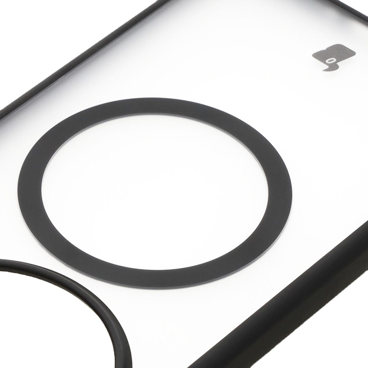 Handyhülle mit Magnetring für OnePlus 13, Bizon Case MatteO, Semitransparent mit schwarzem Rand