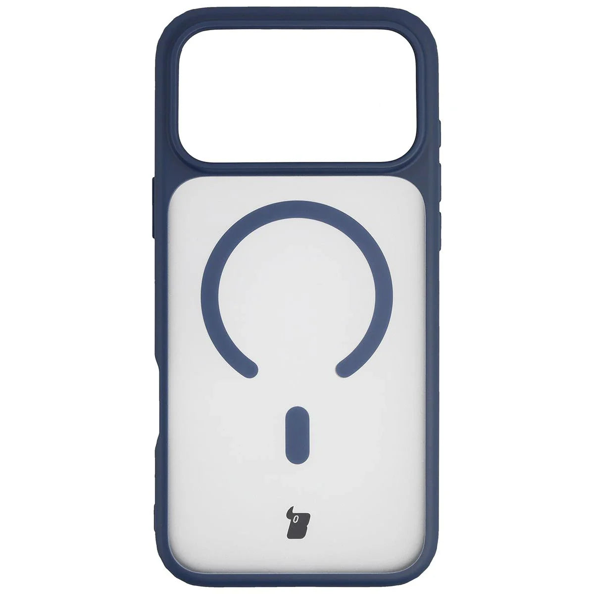 Schutzhülle mit Magnetring + gehärtetem Glas für iPhone 17 Pro Max, Bizon MatteO Pack, Getönt-Dunkelblau