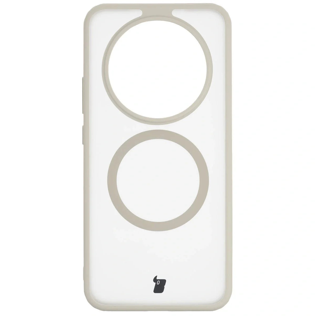 Schutzhülle mit Magnetring + gehärtetem Glas für Honor Magic8 Lite, Bizon MatteO Pack, Getönt-Beige