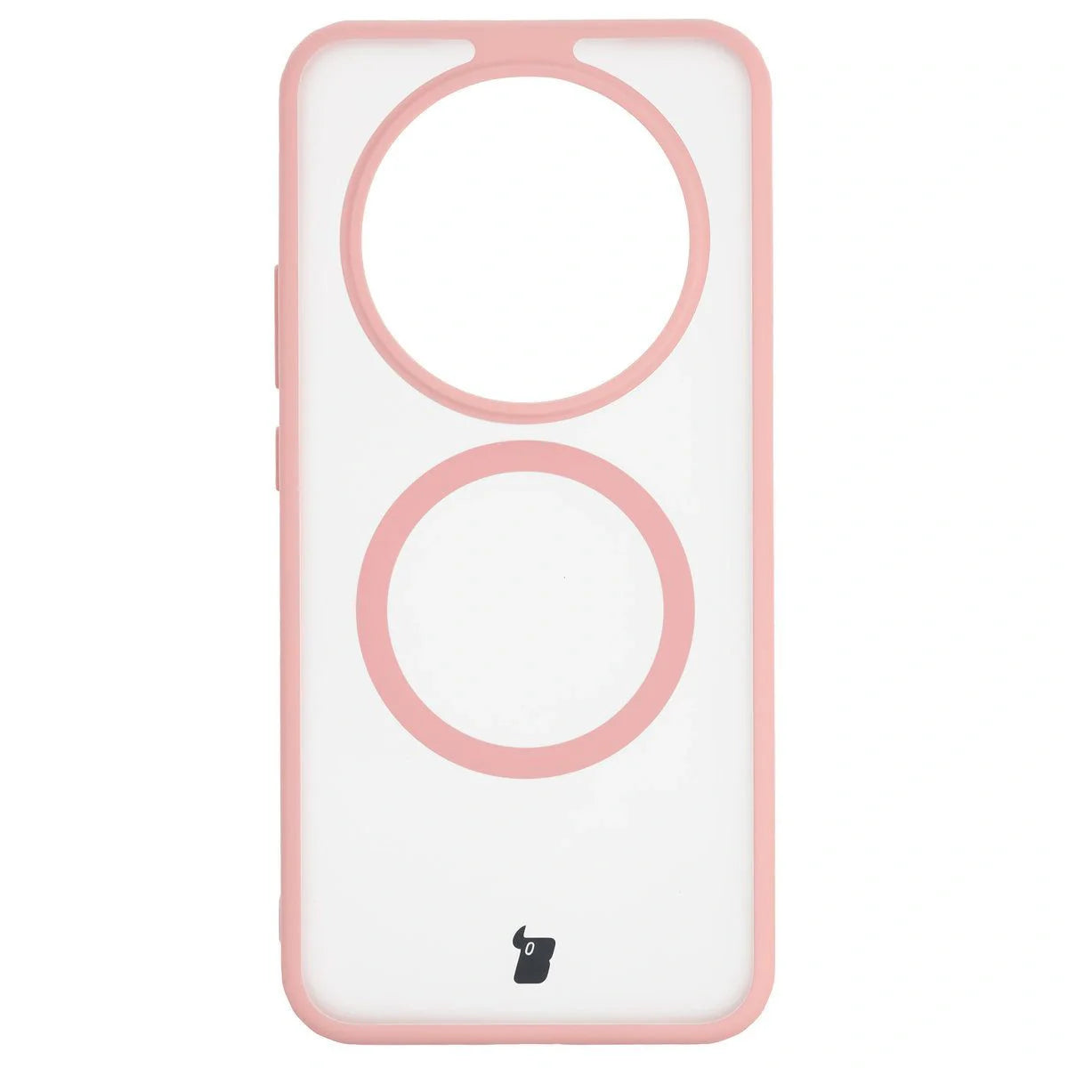 Schutzhülle mit Magnetring + gehärtetem Glas für Honor Magic8 Lite, Bizon MatteO Pack, Getönt-Hellrosa