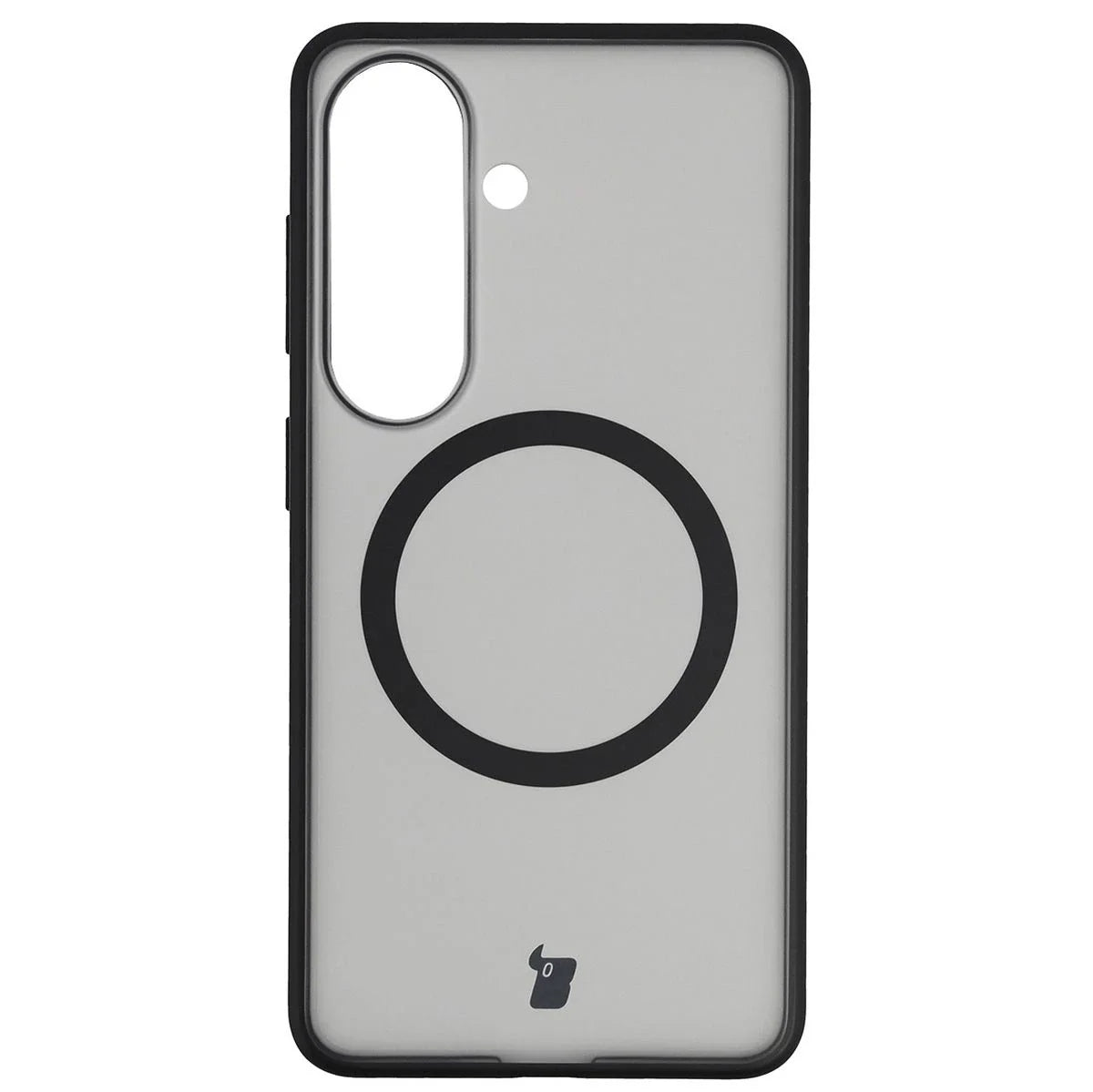 Schutzhülle mit Magnetring + gehärtetem Glas für Galaxy S26, Bizon MatteO Pack, Getönt-Schwarz
