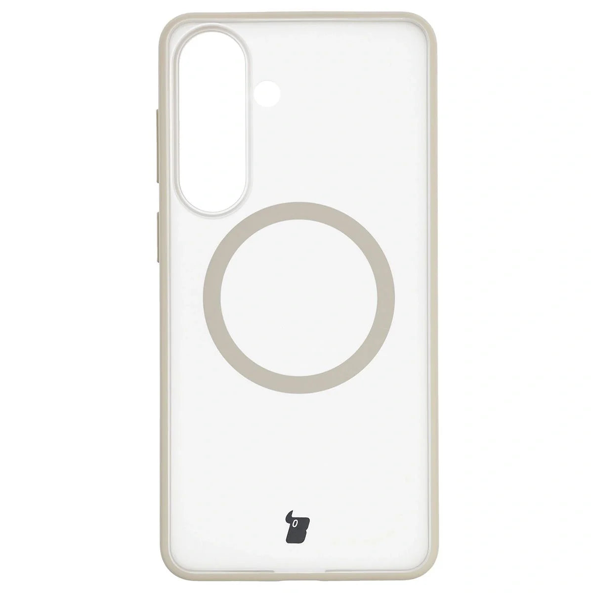 Schutzhülle mit Magnetring + gehärtetem Glas für Galaxy S26 Plus, Bizon MatteO Pack, Getönt-Beige