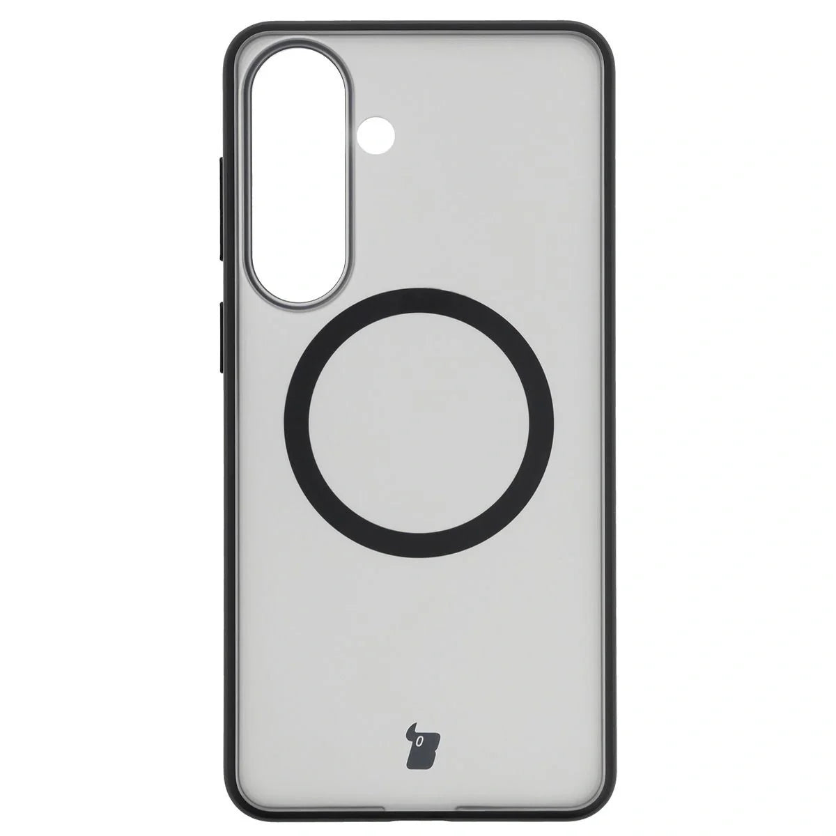 Schutzhülle mit Magnetring + gehärtetem Glas für Galaxy S26 Plus, Bizon MatteO Pack, Getönt-Schwarz