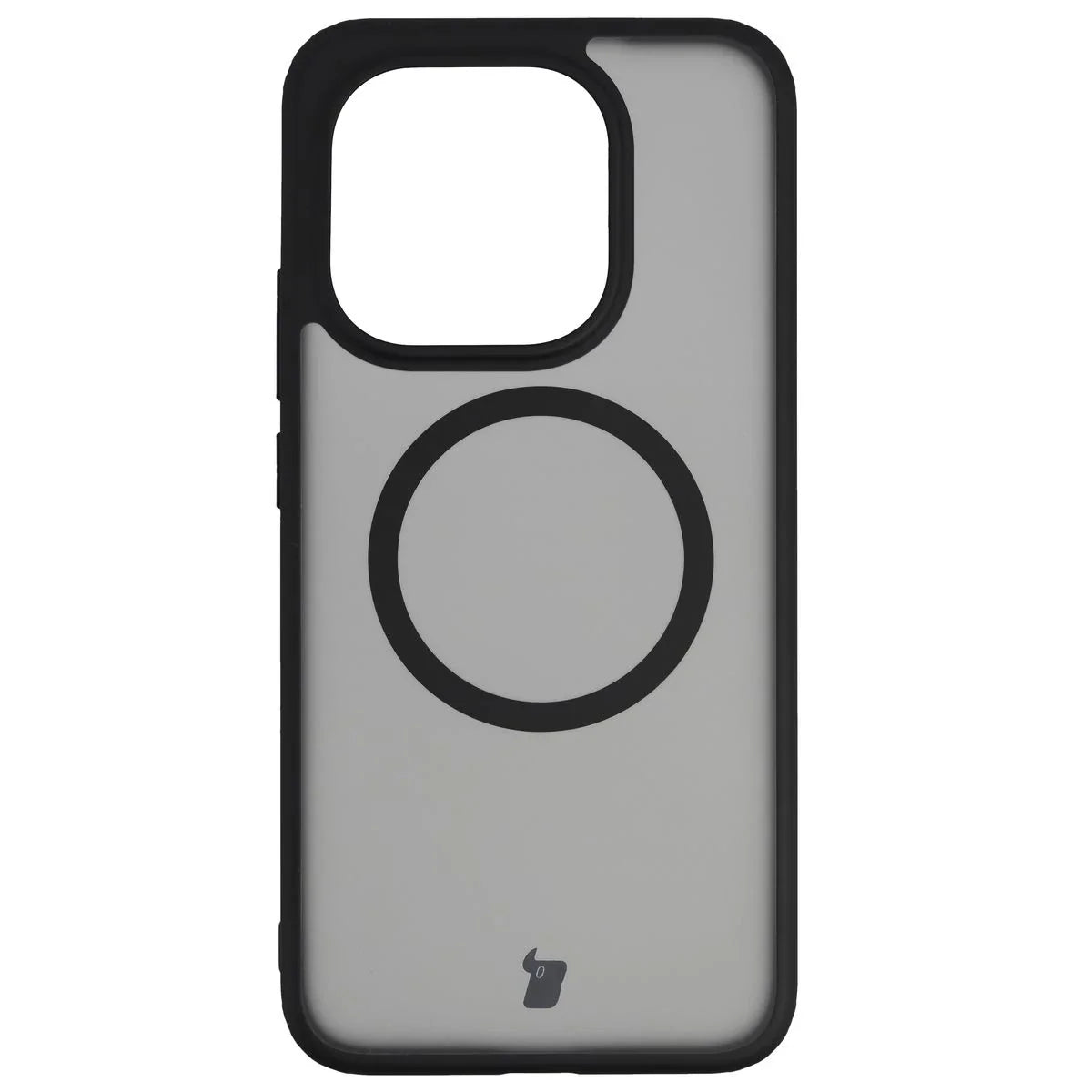 Schutzhülle mit Magnetring + gehärtetem Glas für Xiaomi 15T, Bizon MatteO Pack, Getönt-Schwarz