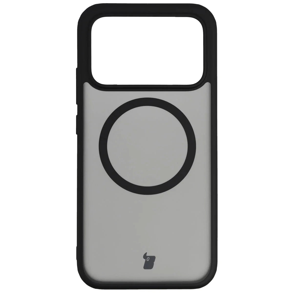Schutzhülle mit Magnetring + gehärtetem Glas für Xiaomi POCO F8 Pro, Bizon MatteO Pack, Getönt-Schwarz