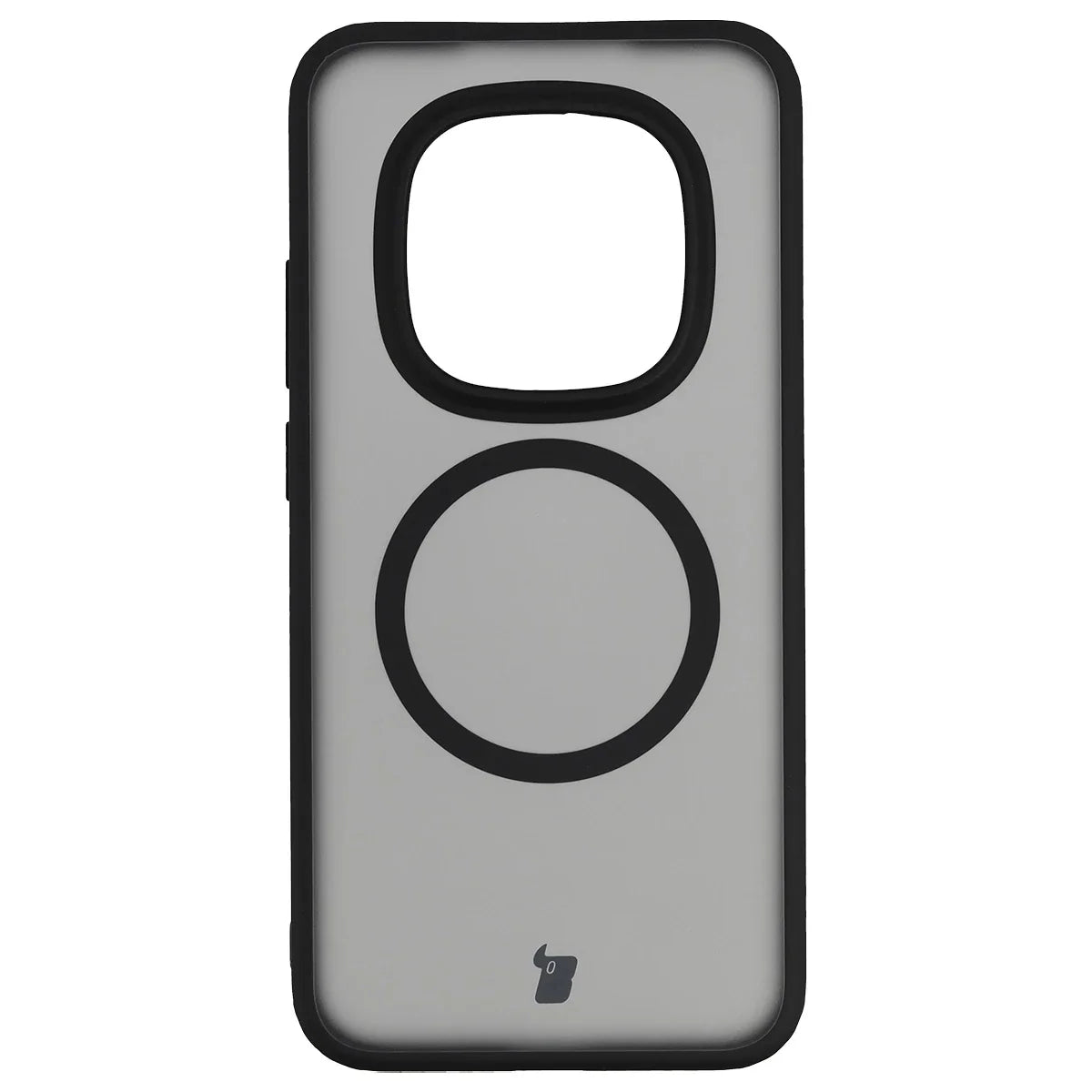 Schutzhülle mit Magnetring + gehärtetem Glas für Xiaomi Redmi Note 15 Pro 5G, Bizon MatteO Pack, Getönt-Schwarz