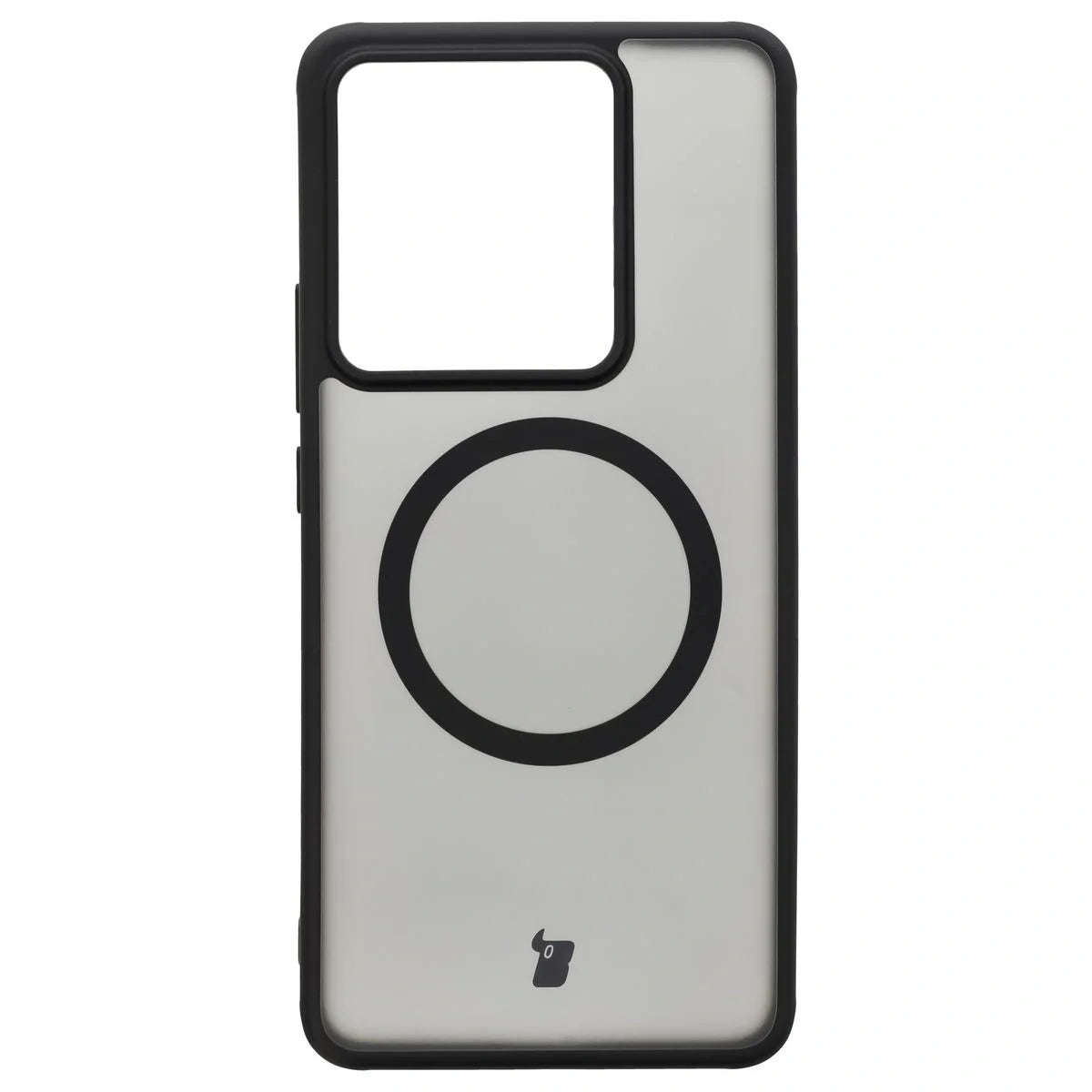 Handyhülle mit Magnetring für Realme GT 7 / 7T, Bizon Case MatteO, Getönt-Schwarz