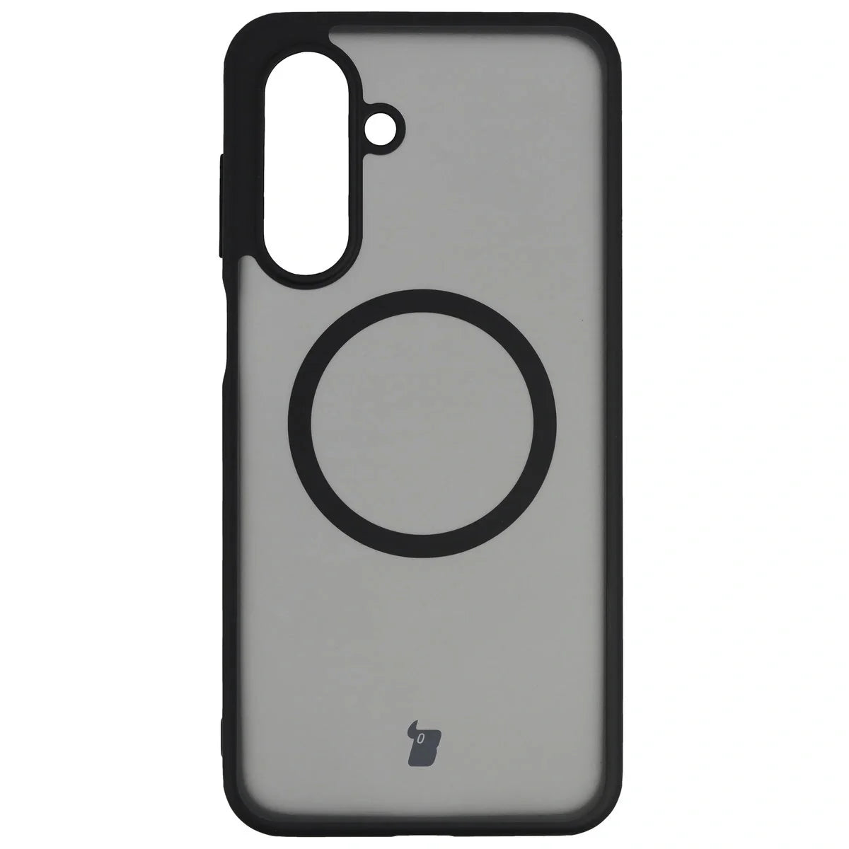 Handyhülle mit Magnetring für Galaxy A17 5G, Bizon Case MatteO, Getönt-Schwarz
