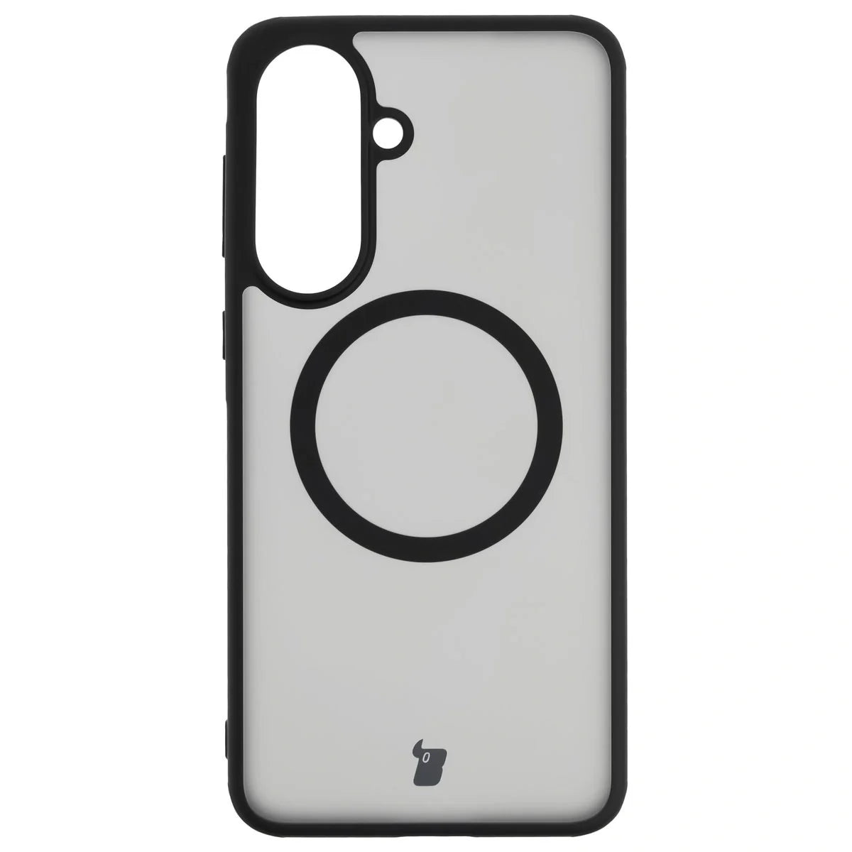 Handyhülle mit Magnetring für Galaxy A57 5G, Bizon Case MatteO, Getönt-Schwarz