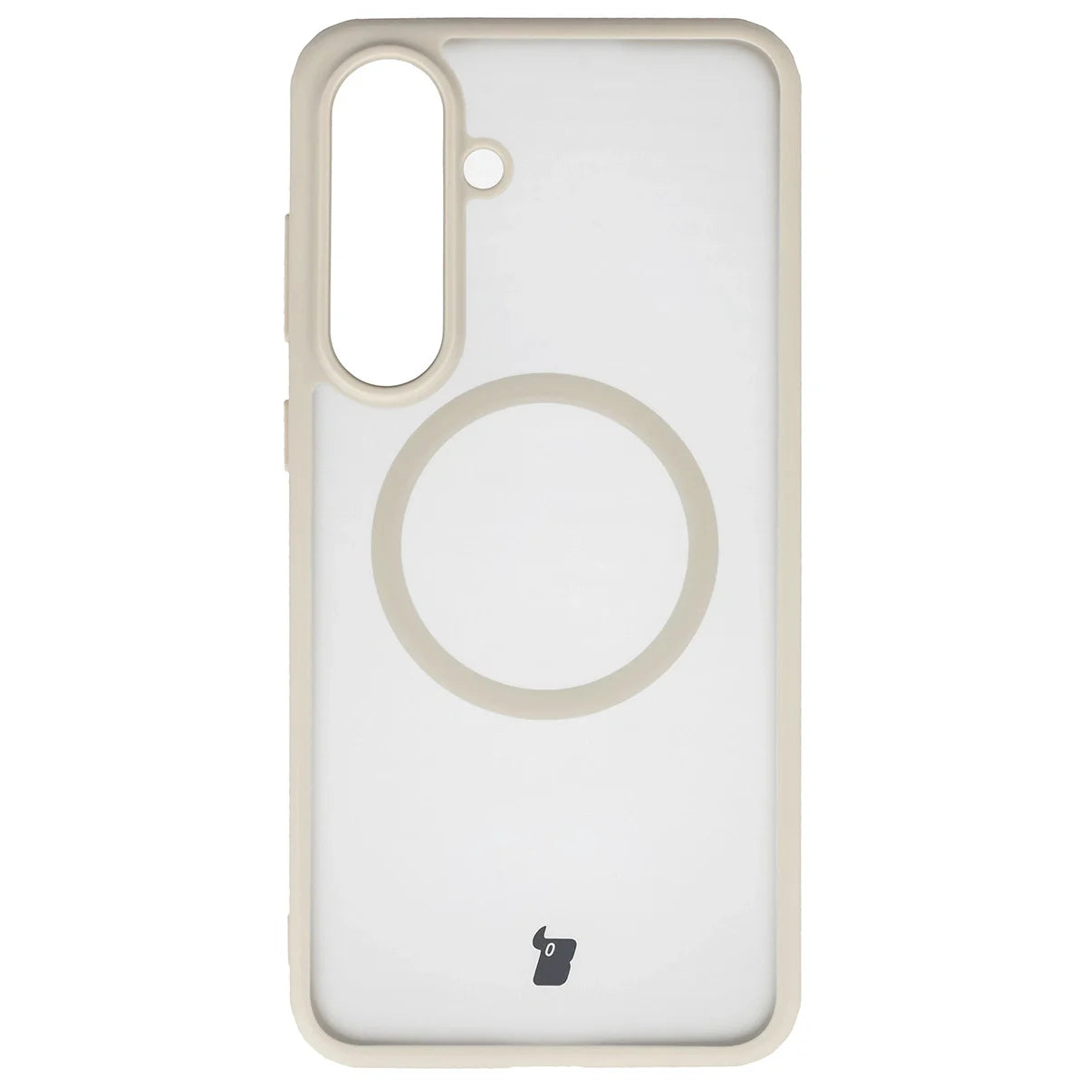 Handyhülle mit Magnetring für Galaxy S25 FE, Bizon Case MatteO, Getönt-Beige