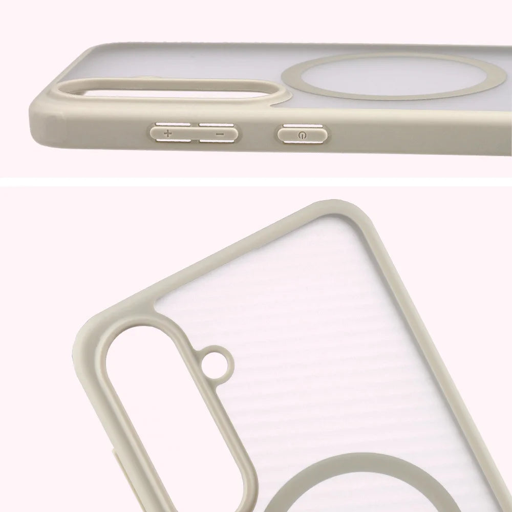 Handyhülle mit Magnetring für Galaxy S26 FE / S25 FE, Bizon Case MatteO, Getönt-Beige (4/7)