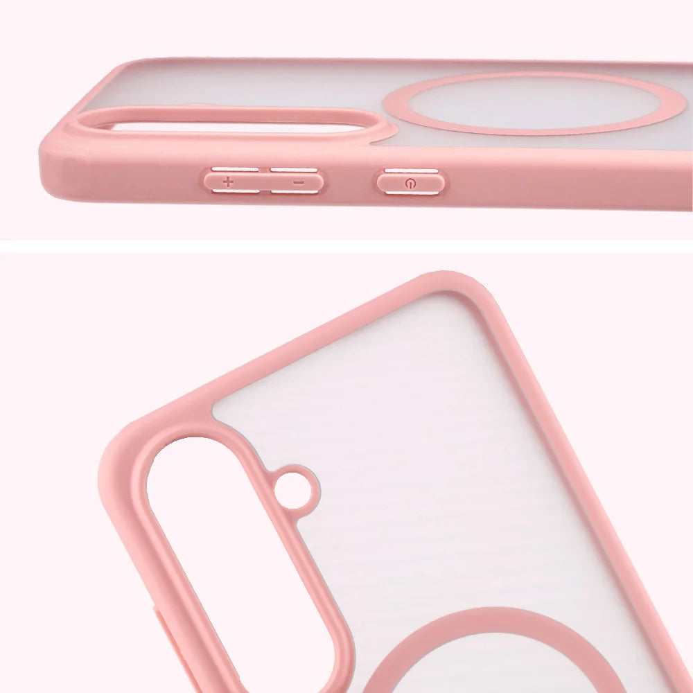 Handyhülle mit Magnetring für Galaxy S26 FE / S25 FE, Bizon Case MatteO, Getönt-Hellrosa (4/7)