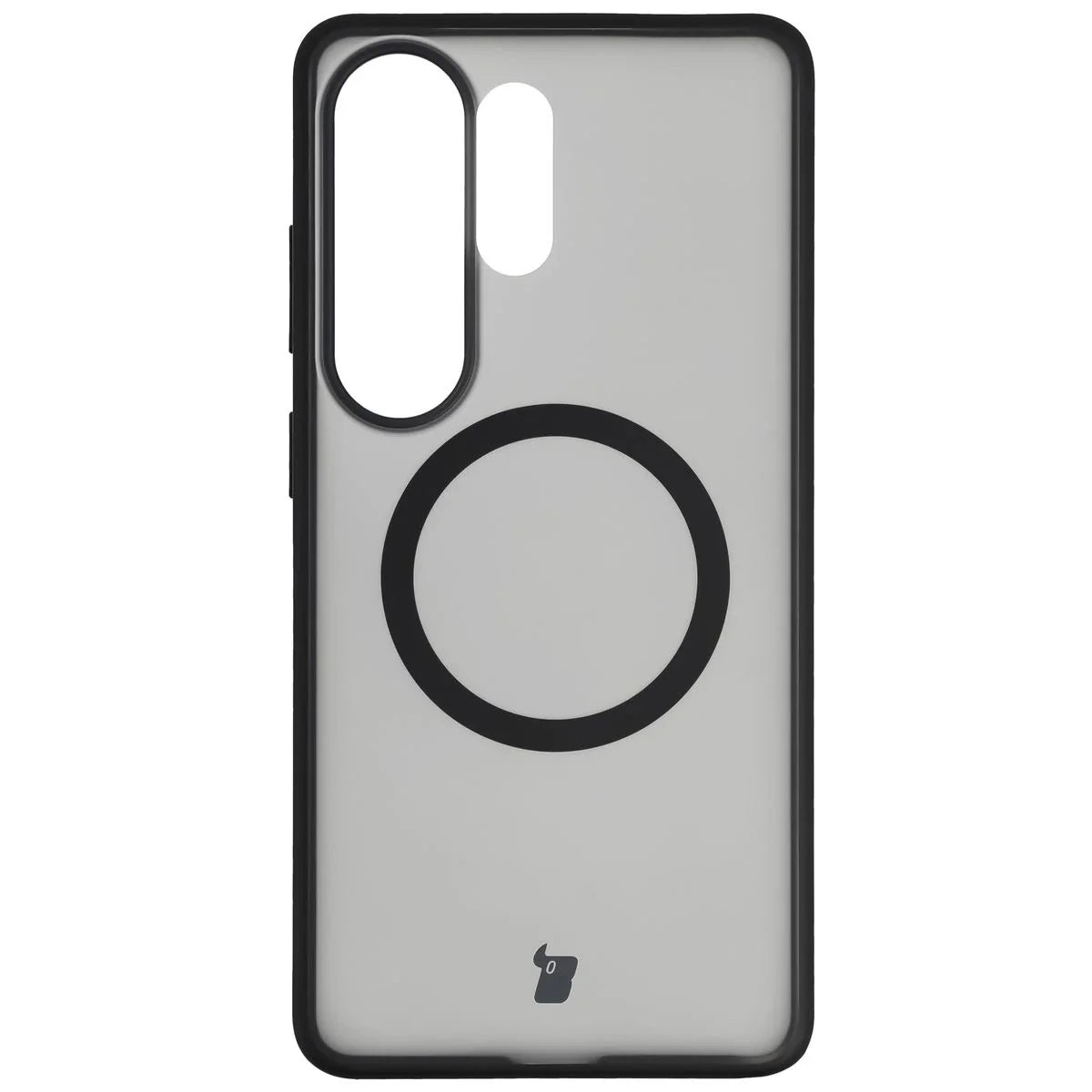 Handyhülle mit Magnetring für Galaxy S26 Ultra, Bizon Case MatteO, Getönt-Schwarz