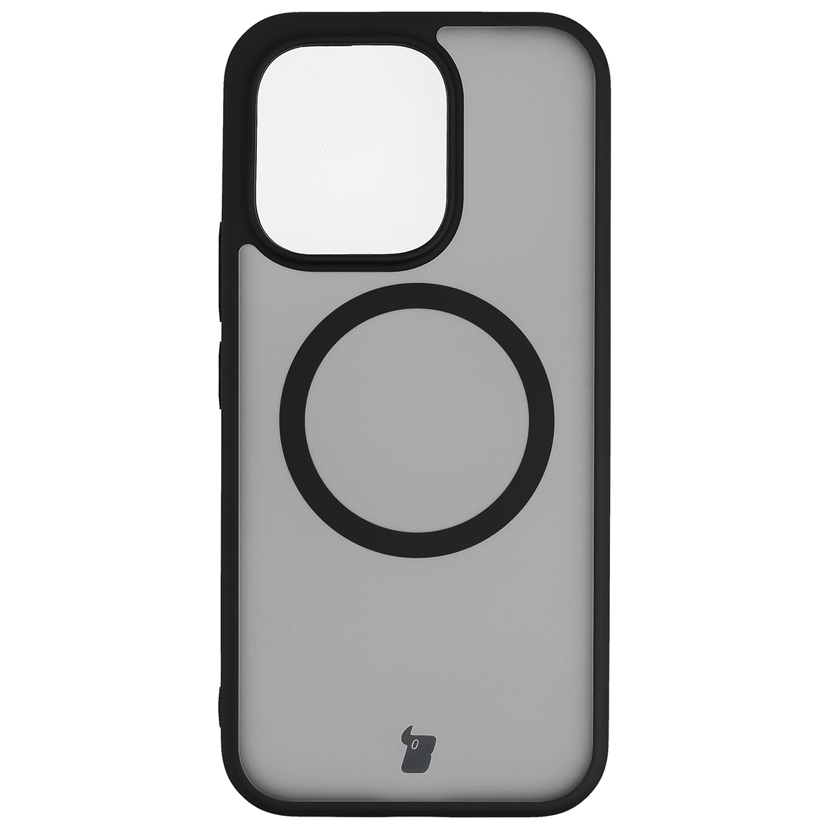 Handyhülle mit Magnetring für Vivo V70 5G, Bizon Case MatteO, Getönt-Schwarz