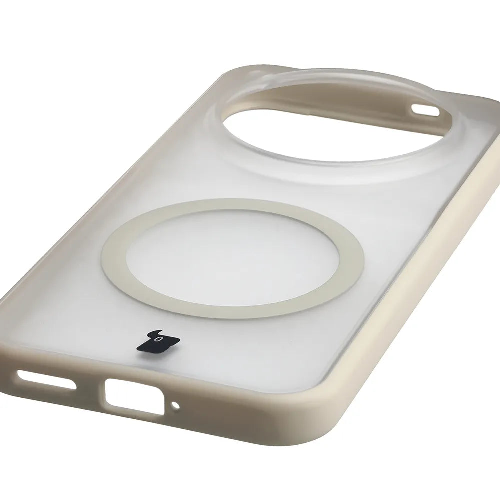 Handyhülle mit Magnetring für Vivo X500 Pro, Bizon Case MatteO, Getönt-Beige (6/7)