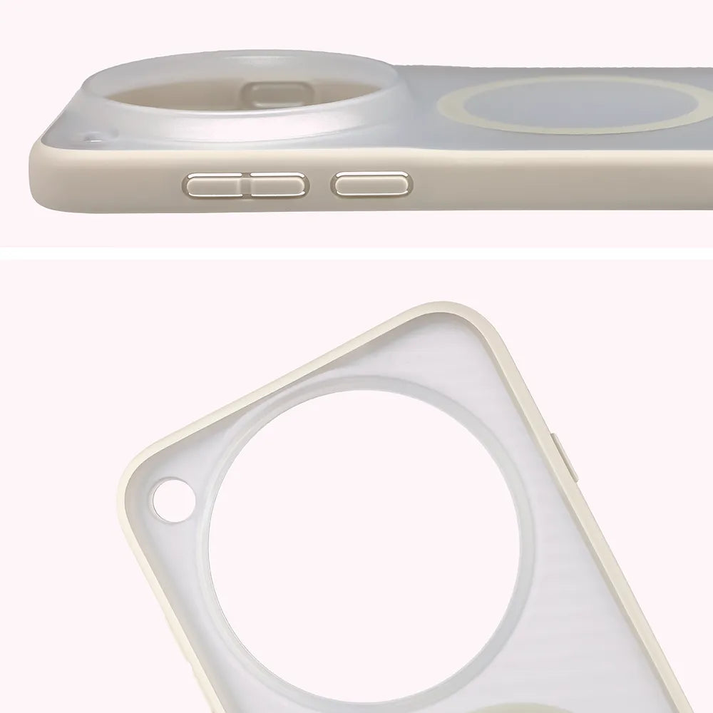 Handyhülle mit Magnetring für Vivo X500 Pro Max, Bizon Case MatteO, Getönt-Beige (4/7)