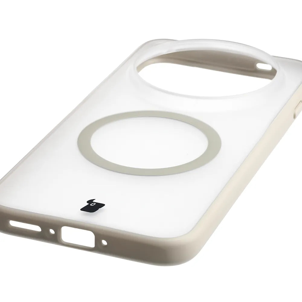 Handyhülle mit Magnetring für Vivo X500 Pro Max, Bizon Case MatteO, Getönt-Beige (6/7)