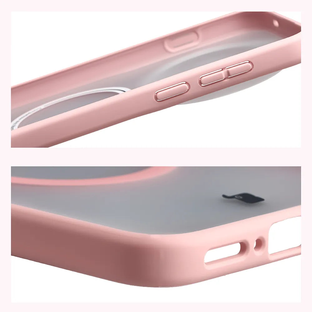 Handyhülle mit Magnetring für Vivo X500 Pro Max, Bizon Case MatteO, Getönt-Hellrosa (5/7)