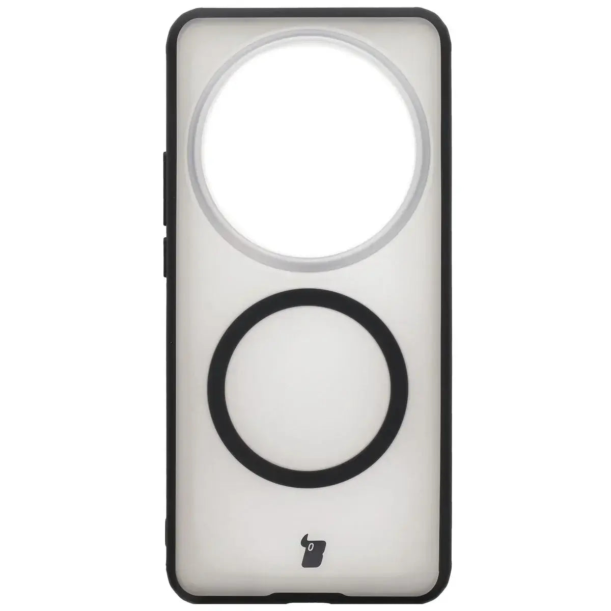 Handyhülle mit Magnetring für Xiaomi 15 Ultra, Bizon Case MatteO, Getönt-Schwarz