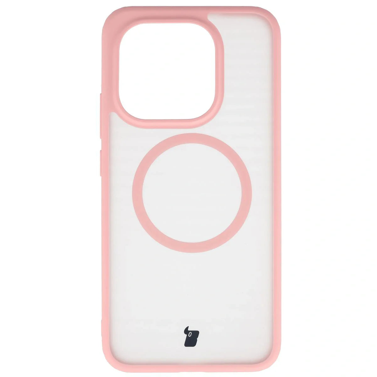 Handyhülle mit Magnetring für Xiaomi 15T, Bizon Case MatteO, Getönt-Hellrosa