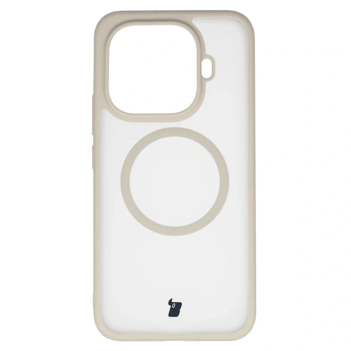 Handyhülle mit Magnetring für Xiaomi 15T Pro, Bizon Case MatteO, Getönt-Beige