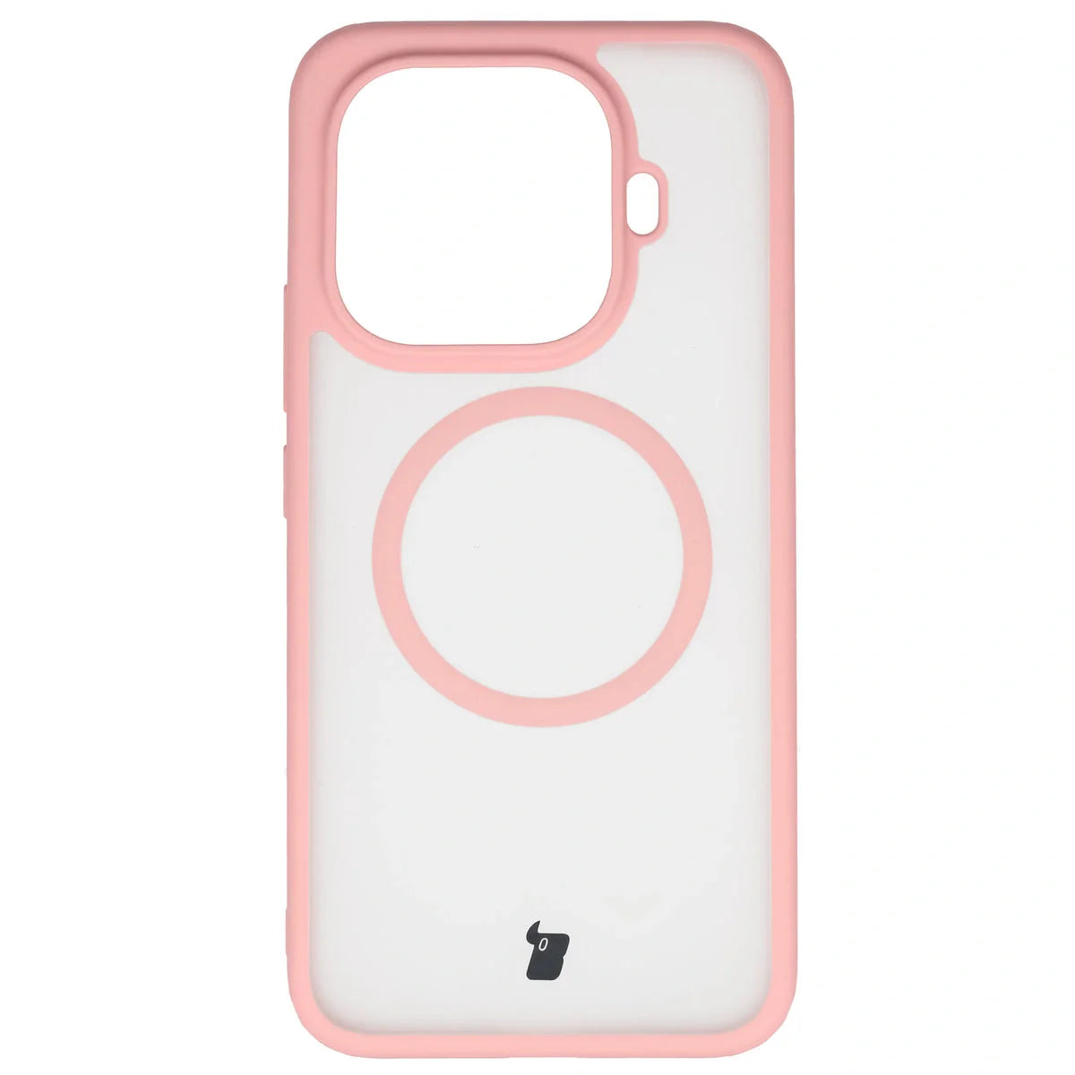 Handyhülle mit Magnetring für Xiaomi 15T Pro, Bizon Case MatteO, Getönt-Hellrosa