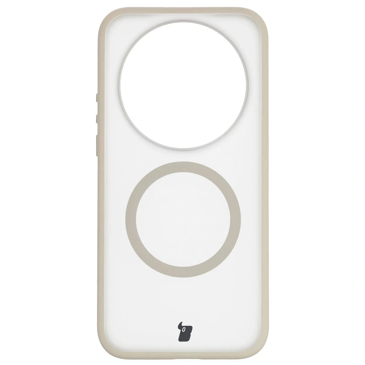 Handyhülle mit Magnetring für Xiaomi 17 Ultra, Bizon Case MatteO, Getönt-Beige