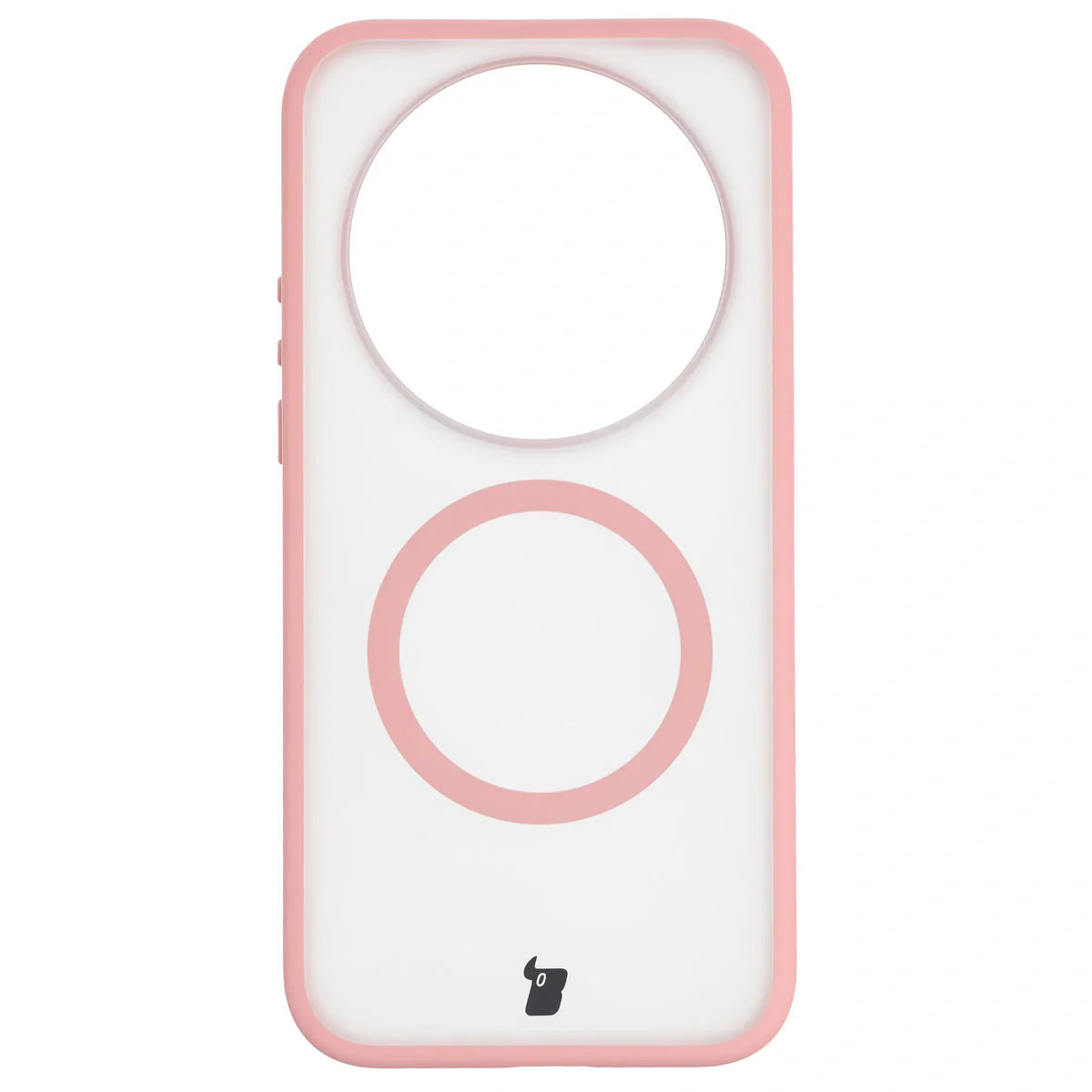 Handyhülle mit Magnetring für Xiaomi 17 Ultra, Bizon Case MatteO, Getönt-Hellrosa