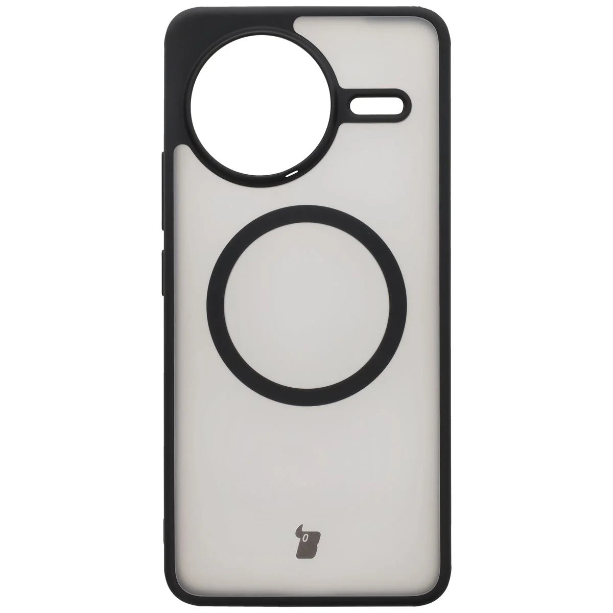 Handyhülle mit Magnetring für Xiaomi Poco F7 Ultra, Bizon Case MatteO, Getönt-Schwarz